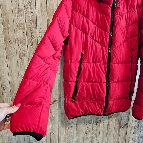 Men's Calvin Klein Red Puffer Jacket Size L - Picture 5 of 10